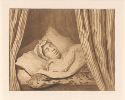 Dama Johanna van Weede sul letto di morte da Anonymous