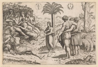 Giuseppe racconta ai suoi fratelli i suoi sogni da Anonymous