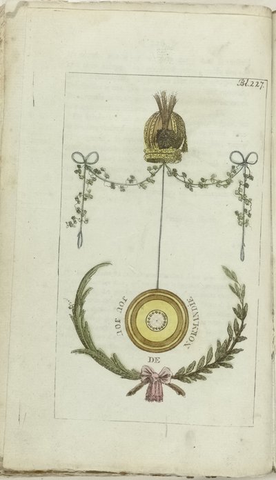 Gabinetto di moda e gusto 1791, Bl. 227: Jou jou de Normandie da Anonymous