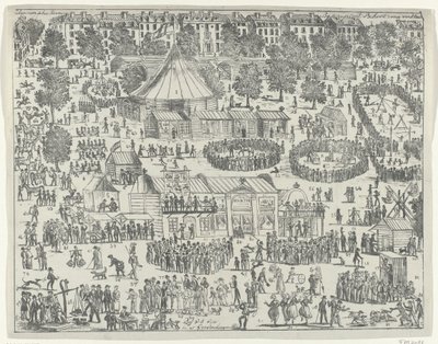 Fiera in una piazza a L