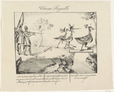 Caccia reale, 1830 da Anonymous