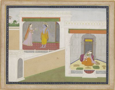 Krishna visita Radha da Anonymous