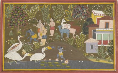 Krishna con Bakasura da Anonymous