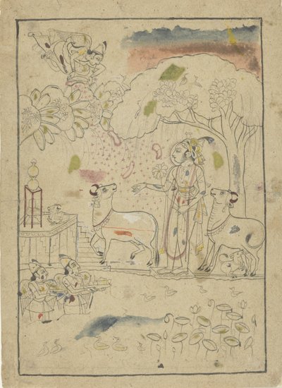 Krishna con mucche dall