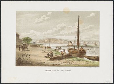 Ponte ferroviario di Culemborg, 1868 da Anonymous