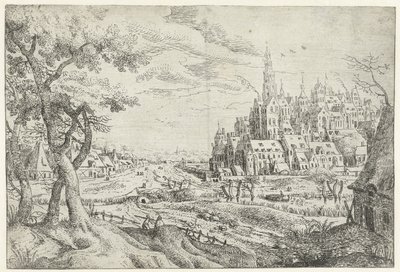 Paesaggio con città (Sette paesaggi) da Anonymous