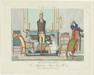 Le Supreme Bon Ton, Le Thermomètre à 8 degrés, 1800-1815, No. 20: Aye qu