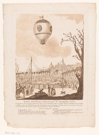 Mongolfiera, Le Flezel, di Joseph-Michael Montgolfier l