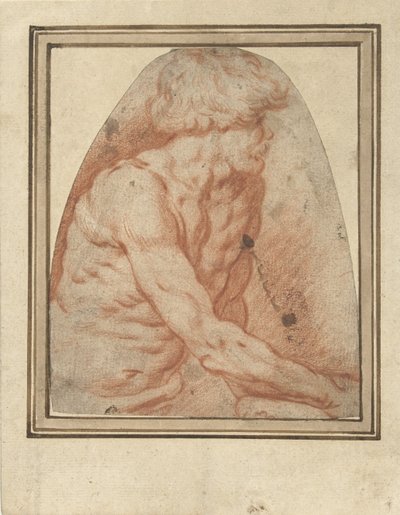 Studio di nudo maschile a mezzo busto da Anonymous