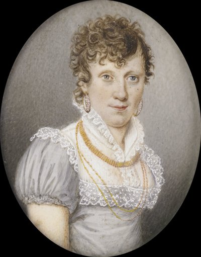 Maria Elisabeth Schreiber (1765-1822). Moglie di Georg Albrecht Diederichs da Anonymous