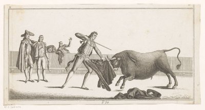 Matador sfida un toro (Collezione delle principali manovre di una corrida) da Anonymous