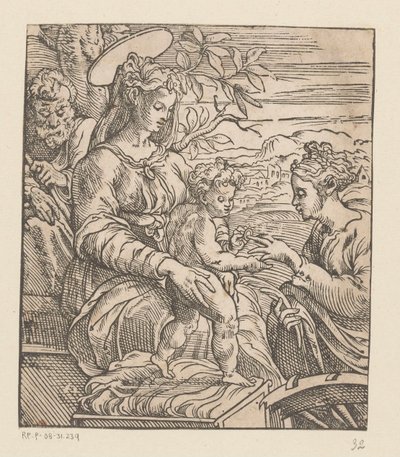 Matrimonio mistico di Santa Caterina da Anonymous
