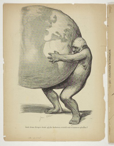 Paul Kruger nudo tiene il mondo da Anonymous