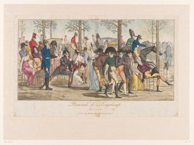 Parata a Long-Champ, Promenade de Longchamp An. X - 1802 da Anonymous