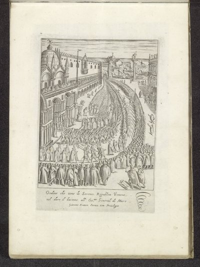 Processione sulla Piazzetta a Venezia da Anonymous
