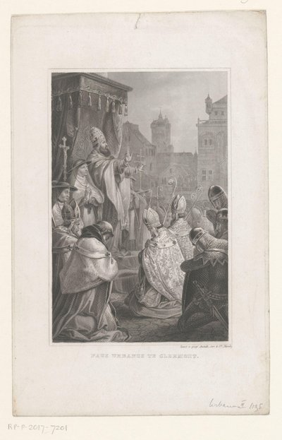 Papa Urbano II a Clermont-Ferrand, 1095 da Anonymous