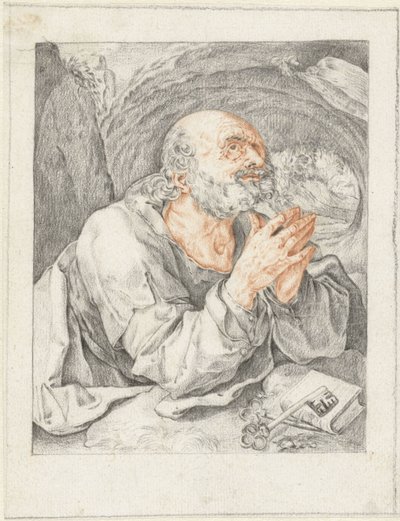 Pietro in preghiera da Anonymous