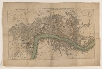 Pianta di Londra, 1761 da Anonymous