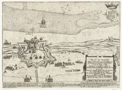 Pianta del forte Mardijk, 1645 da Anonymous