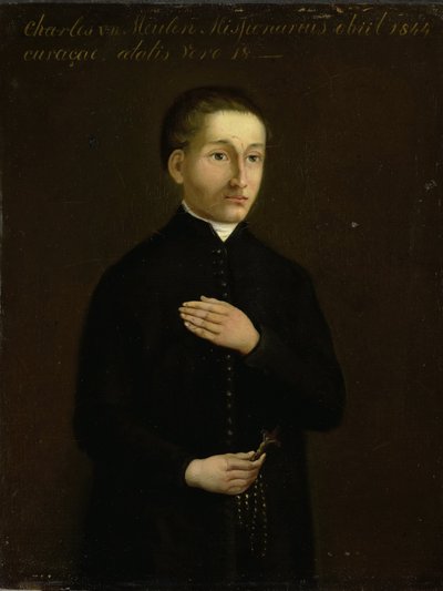 Ritratto di Charles van der Meulen, missionario a Curaçao da Anonymous