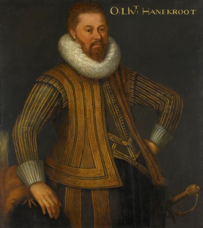 Ritratto di Eberhardt Hanekrodt, capitano di una compagnia del reggimento di Ernst Casimir di Nassau da Anonymous
