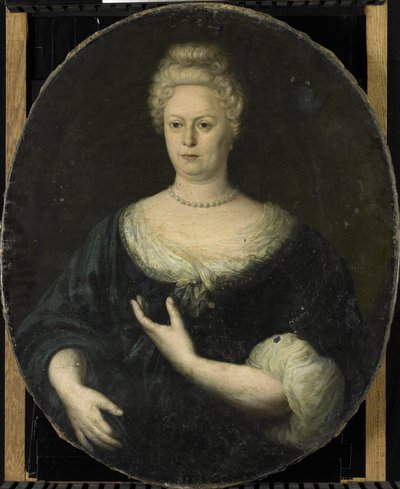 Ritratto di Elisabeth van Oosten (1660-1714). Moglie di Abraham van Riebeeck da Anonymous