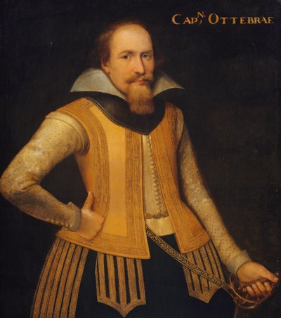 Ritratto di Otto Brahe, capitano di una compagnia di danesi per la ripartizione della Zelanda, entrato al servizio del Brandeburgo nel 1610 da Anonymous