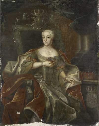 Ritratto della principessa Charlotte Amalie, figlia di Federico IV, re di Danimarca da Anonymous