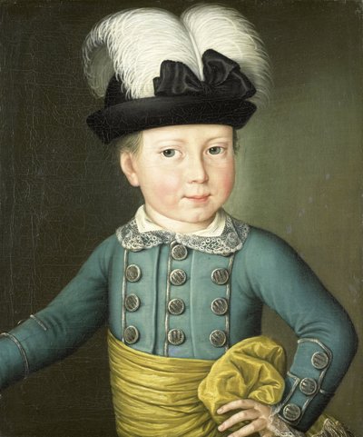 Ritratto di Guglielmo Federico, Principe di Orange-Nassau, poi Re Guglielmo I, da bambino da Anonymous