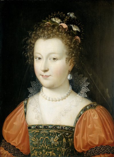 Ritratto di una donna (precedentemente identificata come la regina Elisabetta I) da Anonymous