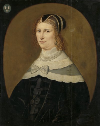Ritratto di una donna, chiamata Theodora de Visscher, moglie di Jacob Rijswijk da Anonymous