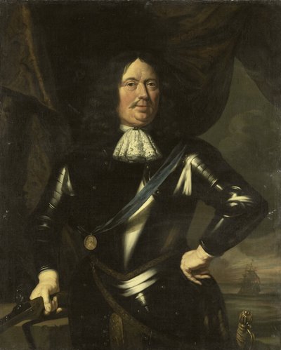 Ritratto di un Ammiraglio, possibilmente Adriaen Banckert, Vice Ammiraglio di Zeeland da Anonymous
