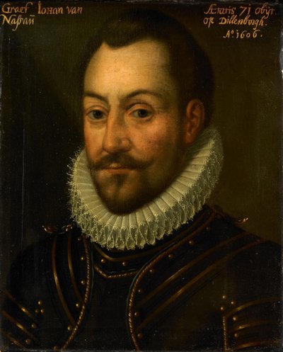 Ritratto di un conte o ufficiale sconosciuto, possibilmente Giovanni il Vecchio di Nassau o Luigi di Nassau da Anonymous