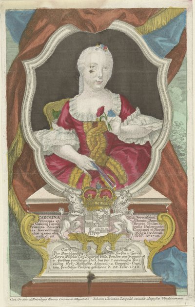 Ritratto di Carolina, principessa di Orange-Nassau da Anonymous