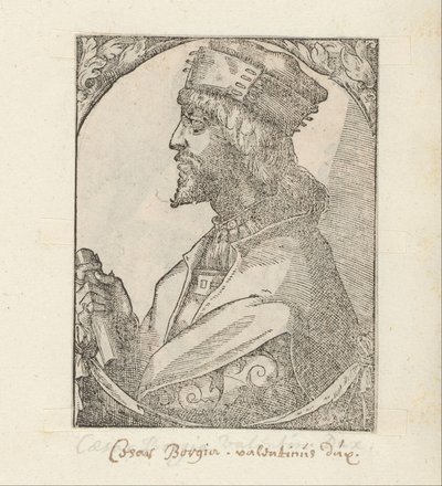 Ritratto di Cesare Borgia da Anonymous