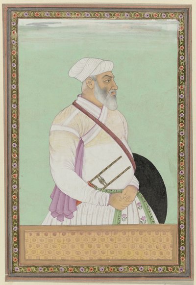 Ritratto di Dalil-khan, gran visir di Aurangzeb, governatore della provincia del Deccan da Anonymous