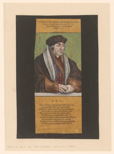 Ritratto di Desiderius Erasmus da Anonymous