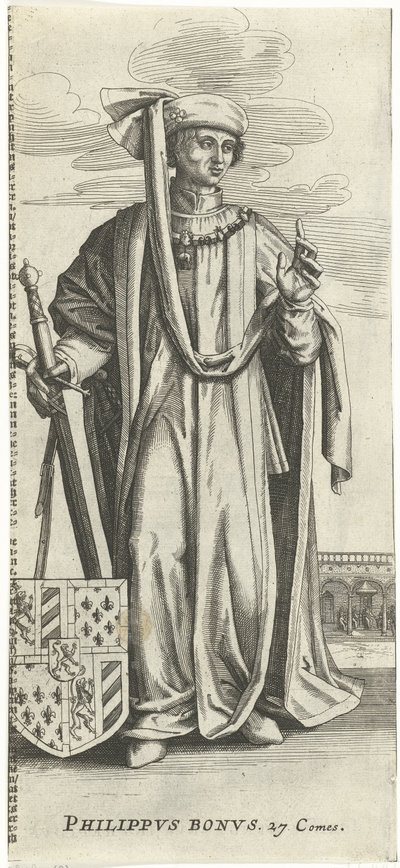 Ritratto di Filippo il Buono (Philippvs Bonvs 27 Comes) da Anonymous