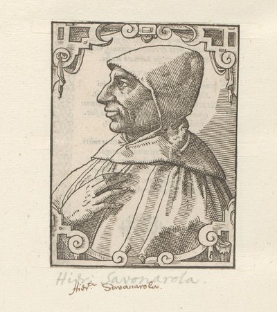 Ritratto di Girolamo Savonarola da Anonymous