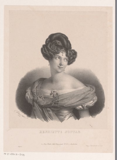 Ritratto di Henriette Sontag da Anonymous