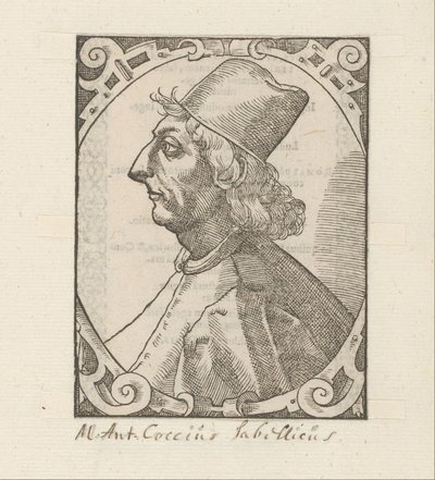 Ritratto di Marco Antonio Coccio Sabellico da Anonymous