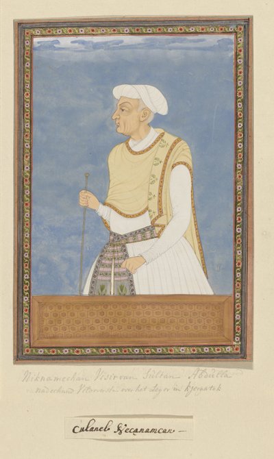 Ritratto di Neknam-khan; è stato visir del Sultano Abdullah e ha servito come comandante dell