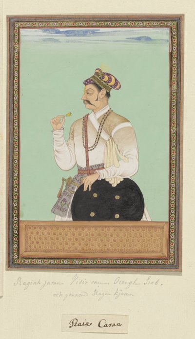 Ritratto di Raja Karan, ex visir di Aurangzeb da Anonymous