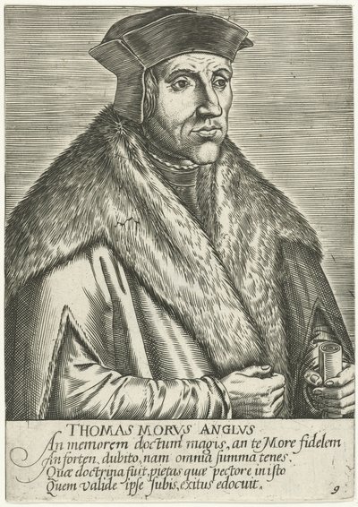 Ritratto di Tommaso Moro (Thomas Morvs Anglvs) da Anonymous