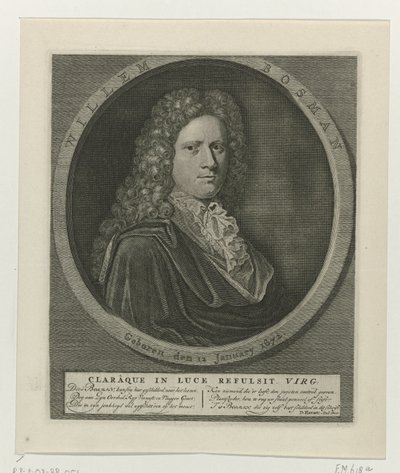 Ritratto di Willem Bosman da Anonymous