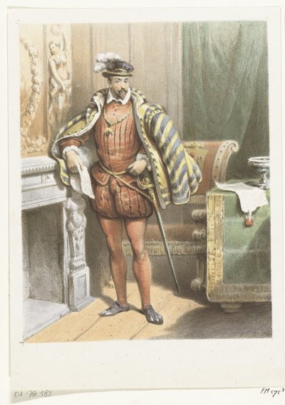 Ritratto di un nobile in piedi, ca. 1572 da Anonymous