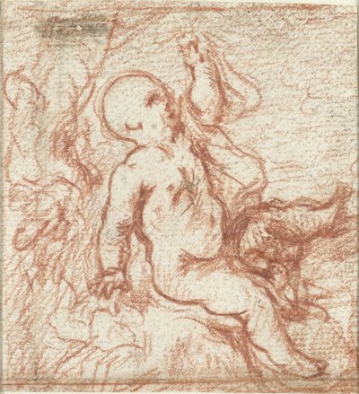 Putto in un paesaggio da Anonymous