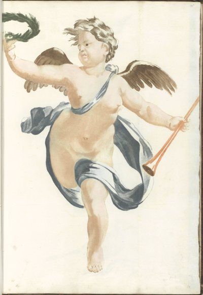 Putto con corona d