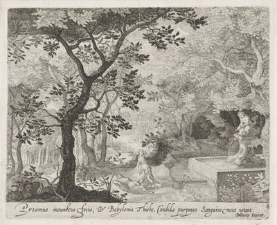 Piramo e Tisbe (Scene dalle Metamorfosi di Ovidio) da Anonymous
