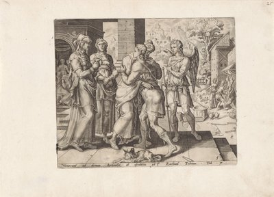Raguel accoglie Tobia da Anonymous